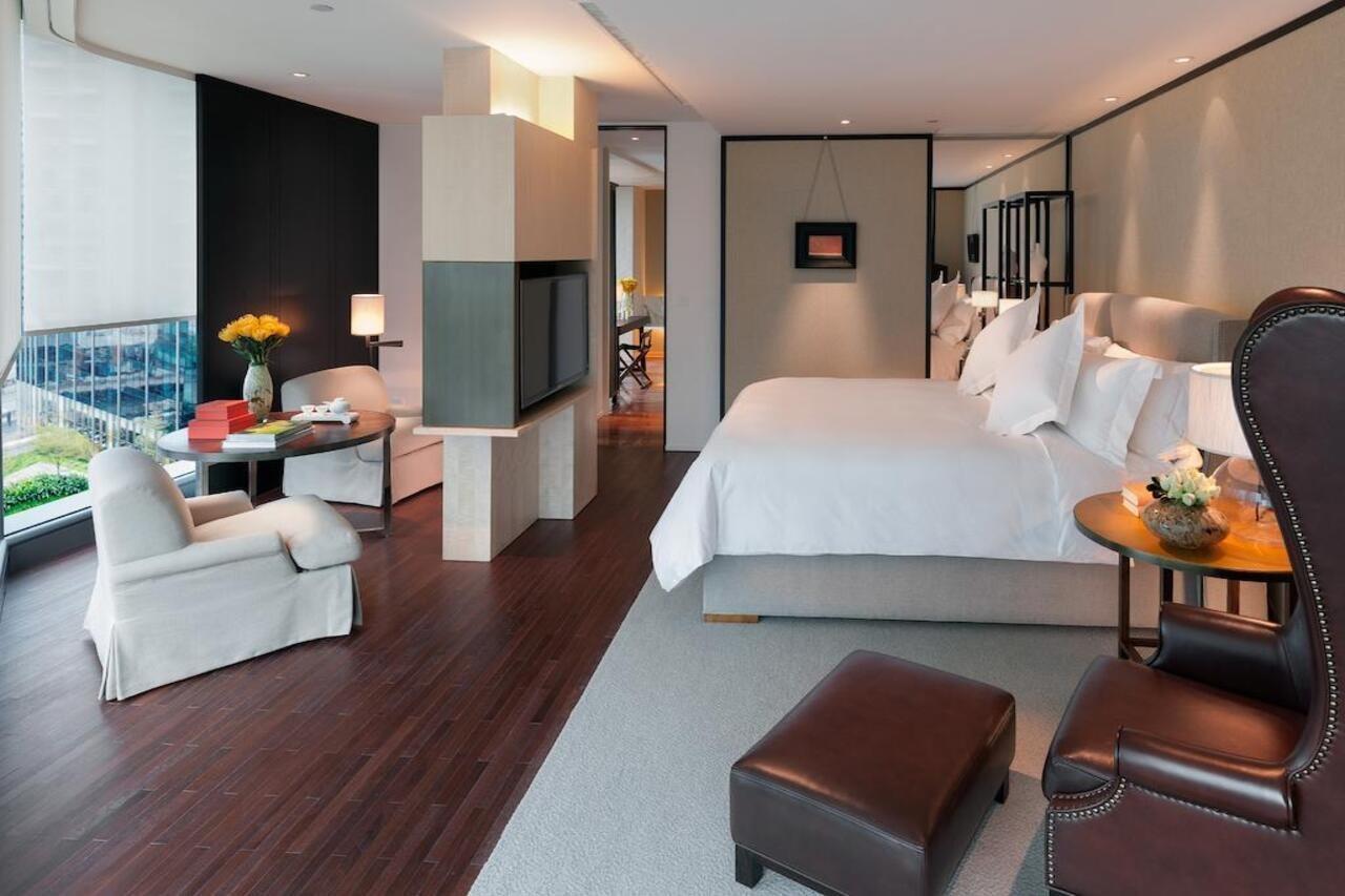 Hotel Mandarin Oriental Kanton Exterior foto
