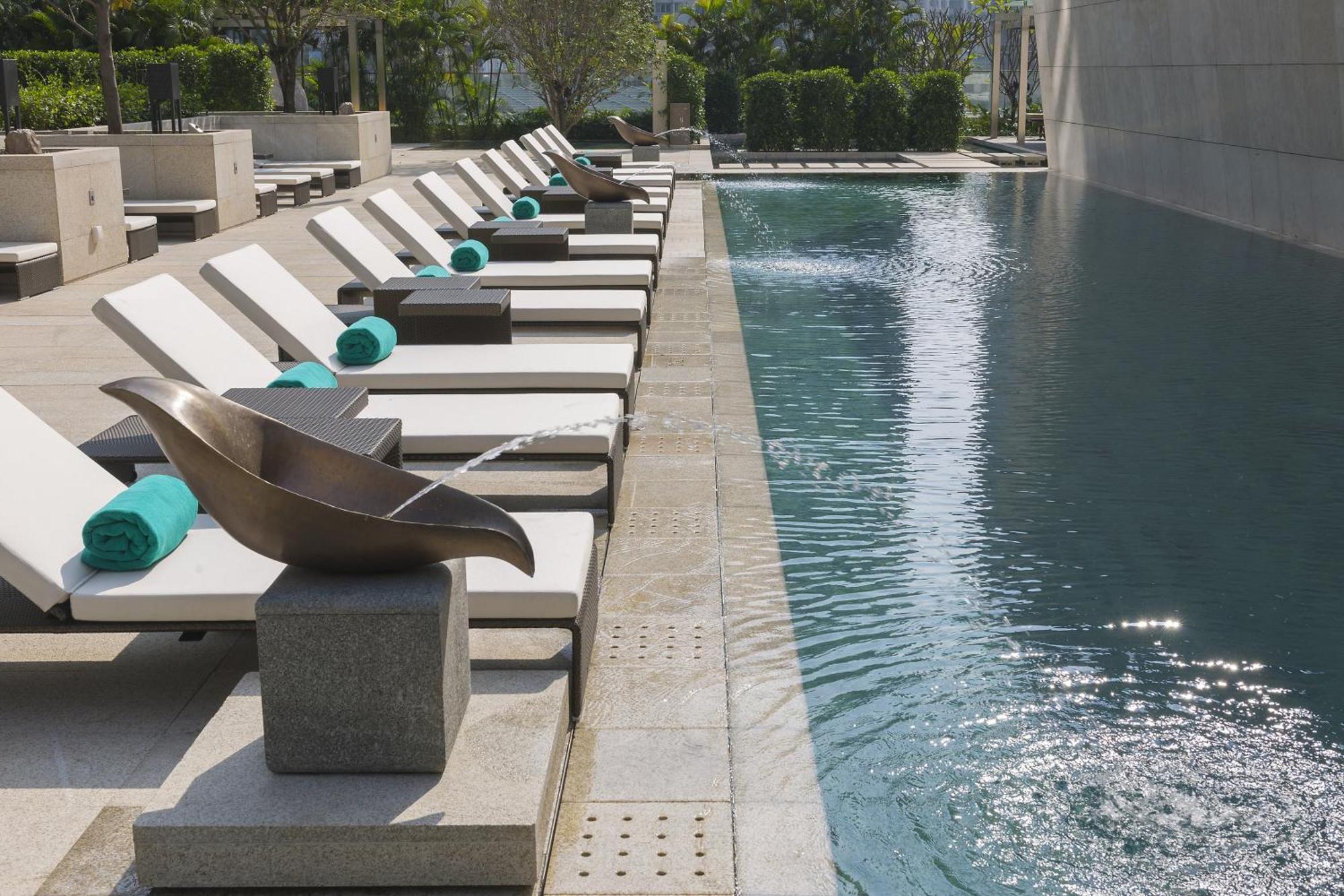 Hotel Mandarin Oriental Kanton Exterior foto